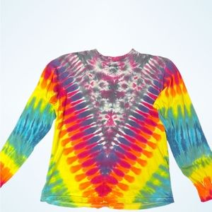 Vintage tie-dye long sleeve tee shirt.